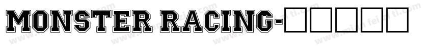 Monster Racing字体转换